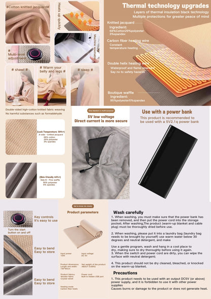 Cyber Week Savings 50% OFF —Portable Warm up Shawl (Buy 2 get Free Shipping)